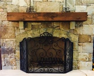 Frontage fireplace screen
