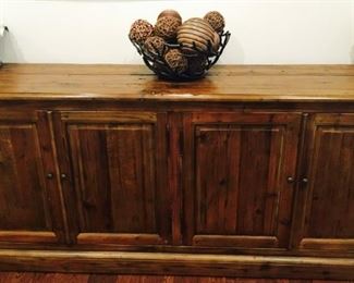 Console Cabinet, Horchow, 79" x 38" x 14"
