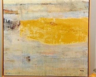 Large Framed Art, signed by Foreman