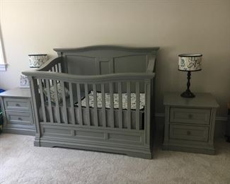 Romina Crib Converts to Twin, never used, 60" x 34"