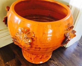 Orange Floor Pot