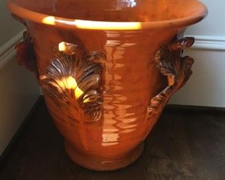 Orange Floor Pot