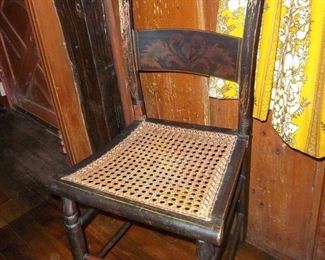 caned seat chair