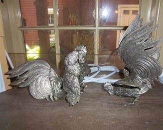 metal roosters