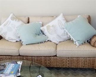 Set of two couches; accent furniture & decor