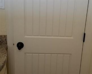 Solid wood interior doors throughout