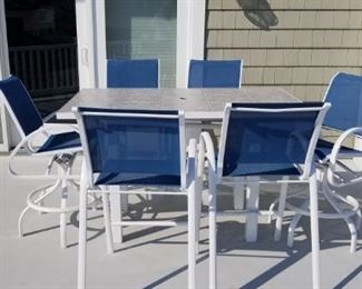 Patio dining set - bar height