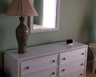 Good quality wicker bedroom set