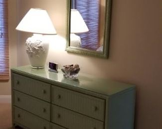 Handsome bedroom set - dresser & mirror