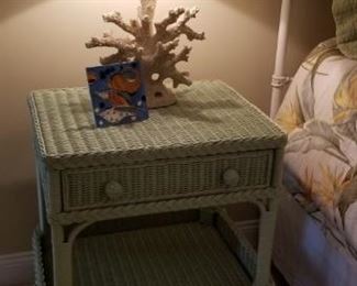 Wicker nightstand - two available