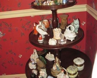 Collection of miniatures and boxes