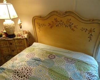 JOHN WIDDICOMB twin headboard & bedside stand