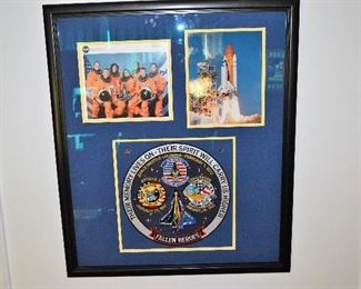 Fallen Heroes Framed Patch and Photos