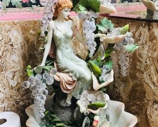 Beautiful Wafer Fall with Maiden and Swan 