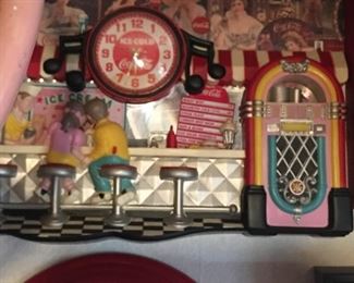 Coca-Cola Wall Clock Ice Cream Parlor
