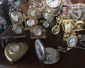 Sweet Timex Miniature Clocks and Other Miniature Clocks ( Over 30)