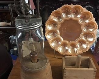 Antique Dazey Butter Churn No. 60
       Made in the USA
2  Antique Butter Molds 
Antique Gem Ice Shaver (North Bro’s 
       manufacturing Co - Philadelphia