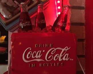 Cute Coca- Cola Lamp & Pump - Very Heavy