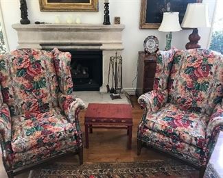 Wing chairs and accessories