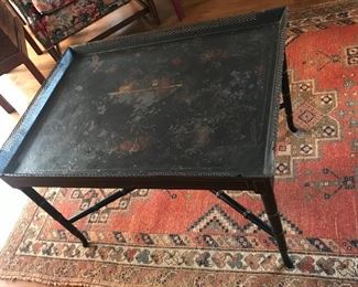 Tole painted coffee table stand
