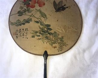 Antique Chinese fan painting