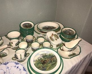 Rare Copeland spode hunt pattern many hard to find pieces