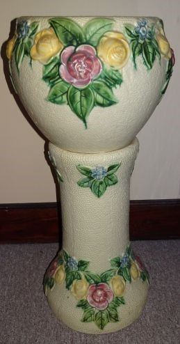 Roseville Pottery "Rozane" Jardinière & Pedestal