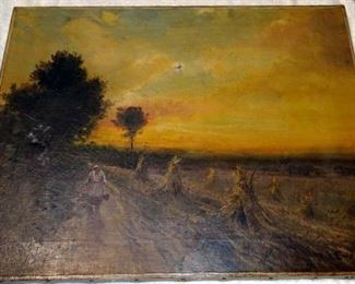 Early Artist Signed Evers Oil Painting
