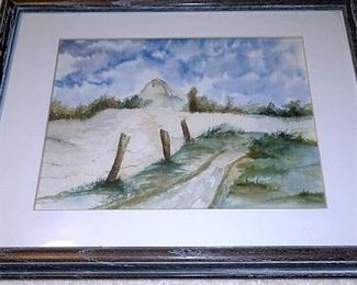 Framed Water Color