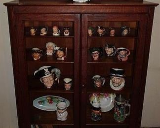 Oak Glass Door Bookcase