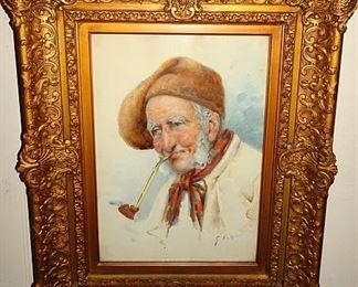 Early Artist Signed Water Color