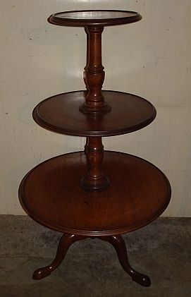 Period Walnut 3 Tier Stand (c. 1780-1820)