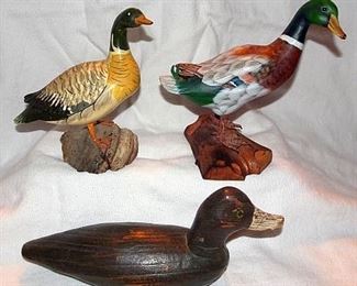 Collection of Wooden Duck Decoys