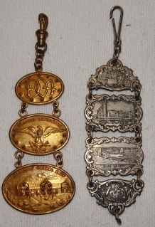 1904 St. Louis World's Fair Watch Fobs