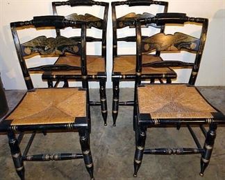 Set Of 4 Hitchcock Chairs