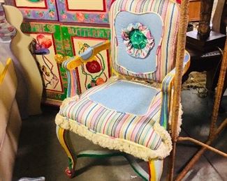 One of a kind upholstered chair