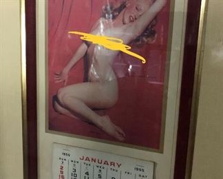 Vintage Marilyn Monroe poster framed