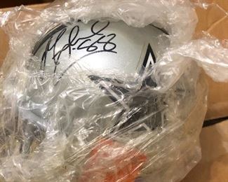 Michael Irvin signed mini helmet