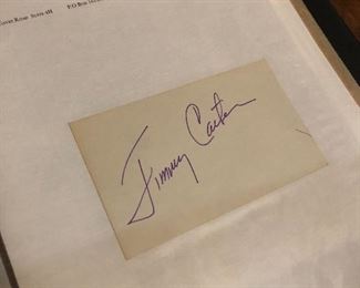 Jimmy Carter signature