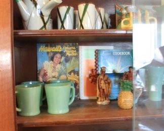 Vintage Hawaiian collectibles & authentic vintage jadeite D-Handle mugs