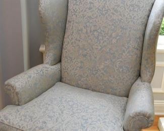Wingback Chair with Ottoman