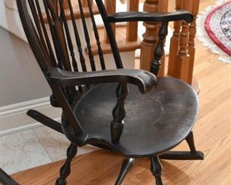 Vintage Rocking Chair with Spindle Back