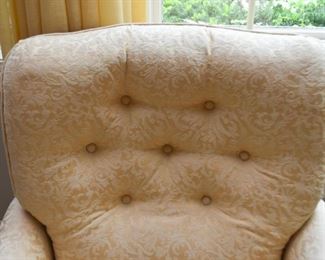 Pair of Tufted Recliner Armchairs