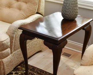 Queen Anne Style End Table with Drawer