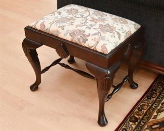 Ottoman / Stool with Upholstered Top