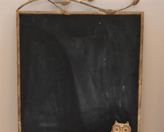 Chalkboard with Owls