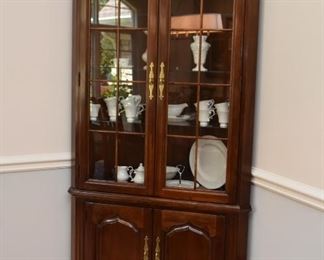 Corner Display Cabinet with Glass Shelves (there are 2 of these)