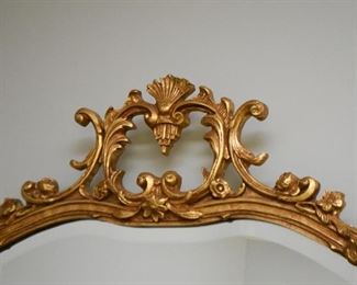 Ornate Gold Framed Wall Mirror 