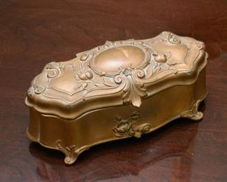 Antique Art Nouveau Jewelry Casket / Jewelry Box