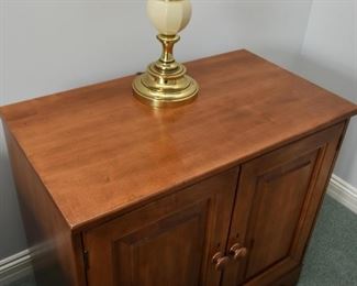 Pair of Wood Nightstands / End Table Cabinets